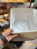 سبد نظم دهنده لباس مربع دسته چرمی