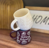 ماگ سرامیکی طرح Hello Autumn - کرم دنی هوم