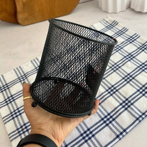 استندجا ابزارگرد فلزی مشکی چندکاره سایز بزرگ