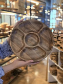 اردوخوری چوبی گرد ۵ خانه چوب گردو