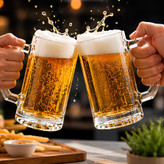 لیوان بشکه بزرگ آب هویج خوری بلور حجم 420 میل